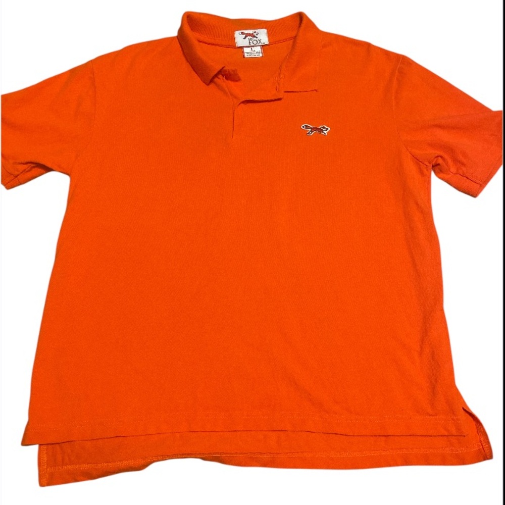 Retro FOX Vibrant Orange Men's Polo Shirt